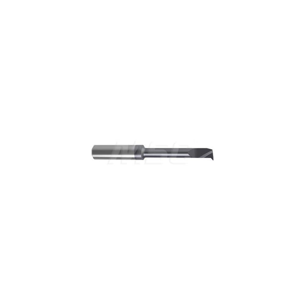 Internal Boring Bar: 0.2756″ Min Bore, 1.6535″ Max Depth, Left Hand Cut, Carbide 2.6378″ OAL, 0.0039″ Corner Radius