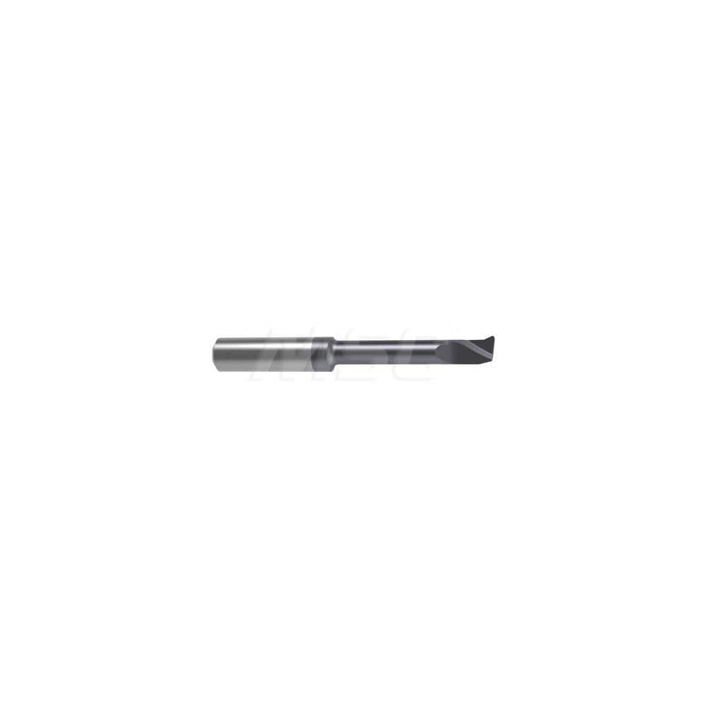 Internal Boring Bar: 0.2756″ Min Bore, 1.063″ Max Depth, Right Hand Cut, Carbide 2.0472″ OAL, 0.0039″ Corner Radius