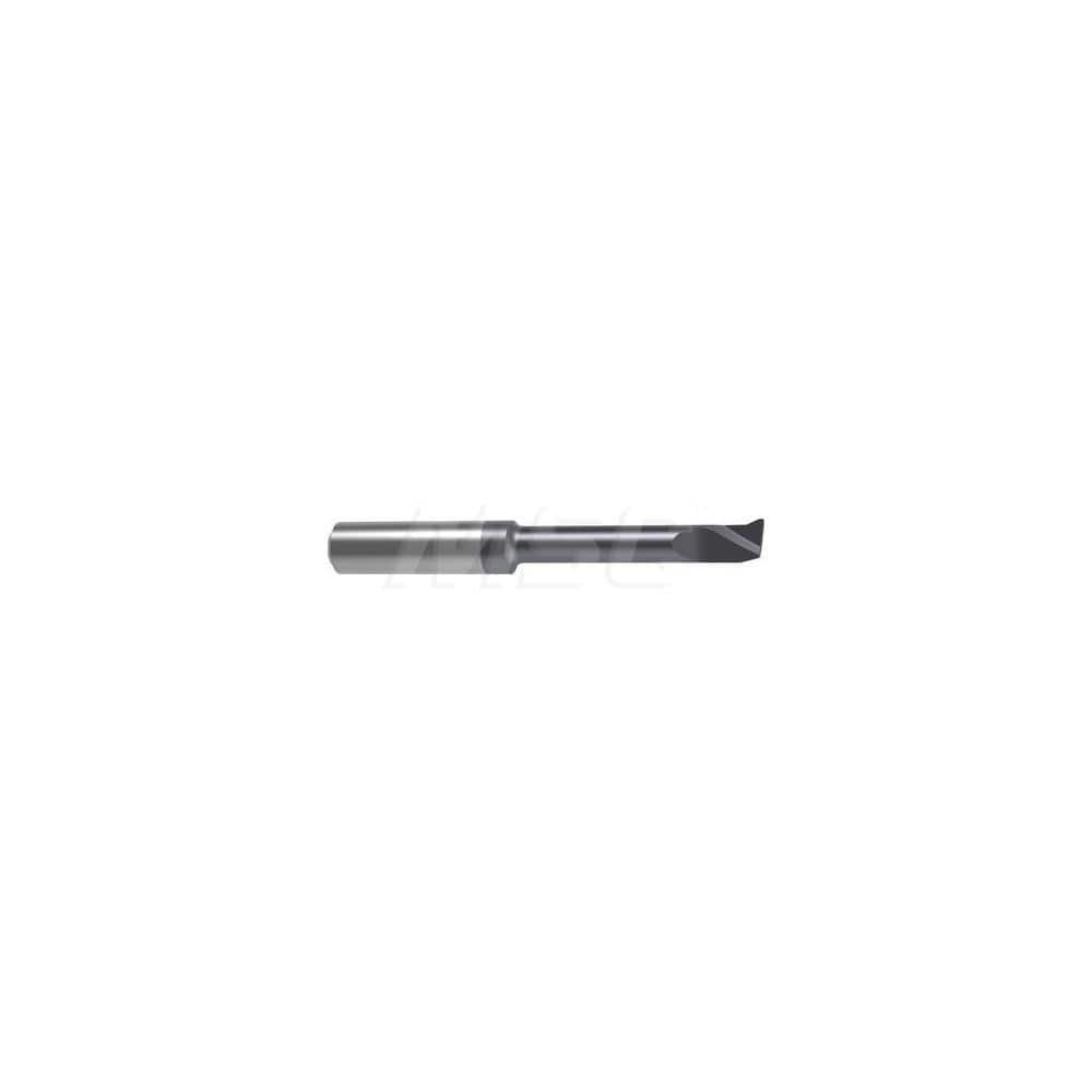 Internal Boring Bar: 0.2756″ Min Bore, 1.4567″ Max Depth, Right Hand Cut, Carbide 2.4409″ OAL, 0.0079″ Corner Radius