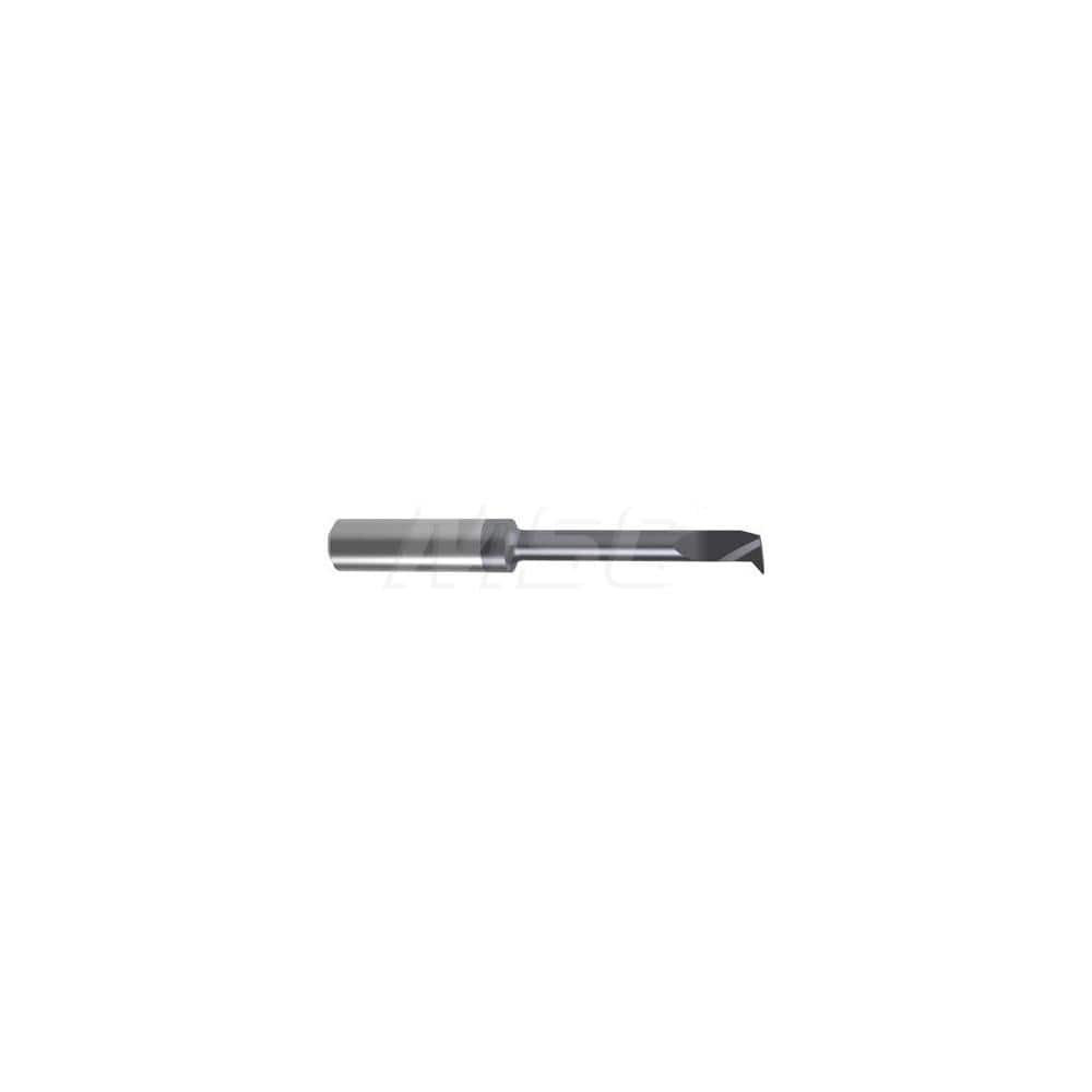 Internal Boring Bar: 0.2756″ Min Bore, 1.6535″ Max Depth, Left Hand Cut, Carbide 2.6378″ OAL, 0.0039″ Corner Radius