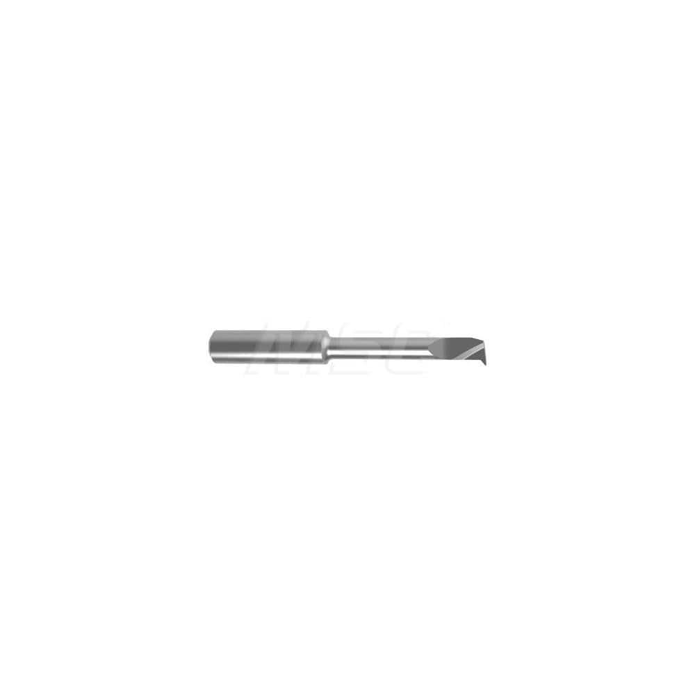 Internal Boring Bar: 0.2756″ Min Bore, 1.063″ Max Depth, Left Hand Cut, Carbide 2.0472″ OAL, 0.0079″ Corner Radius