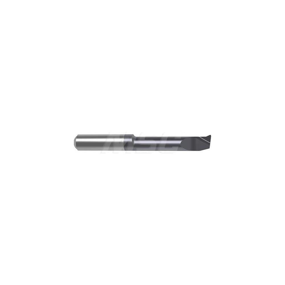 Internal Boring Bar: 0.315″ Min Bore, 1.6535″ Max Depth, Right Hand Cut, Carbide 2.6378″ OAL, 0.0079″ Corner Radius