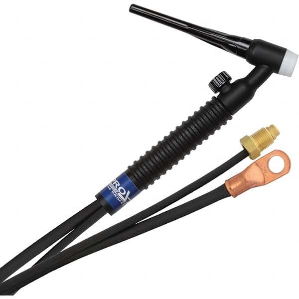 PRO-SOURCE - 150 Amp 12-1/2' Rubber Outfit 17V Air Cooled TIG Welding Torch Kit - Caliber Tooling