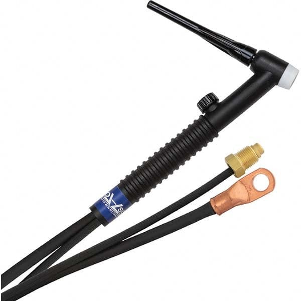 PRO-SOURCE - 150 Amp 25' Rubber Outfit 17FV Air Cooled TIG Welding Torch Kit - Caliber Tooling