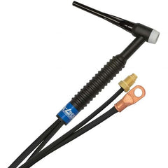 PRO-SOURCE - 150 Amp 12-1/2' Rubber Outfit 17 Air Cooled TIG Welding Torch Kit - Caliber Tooling