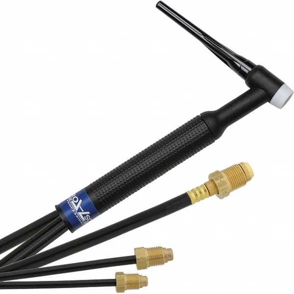 PRO-SOURCE - 350 Amp 12-1/2' Rubber Outfit 18 Water Cooled TIG Welding Torch Kit - Caliber Tooling