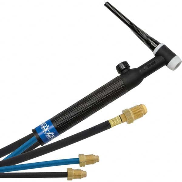 PRO-SOURCE - 350 Amp 12-1/2' Rubber Outfit 18V Water Cooled TIG Welding Torch Kit - Caliber Tooling