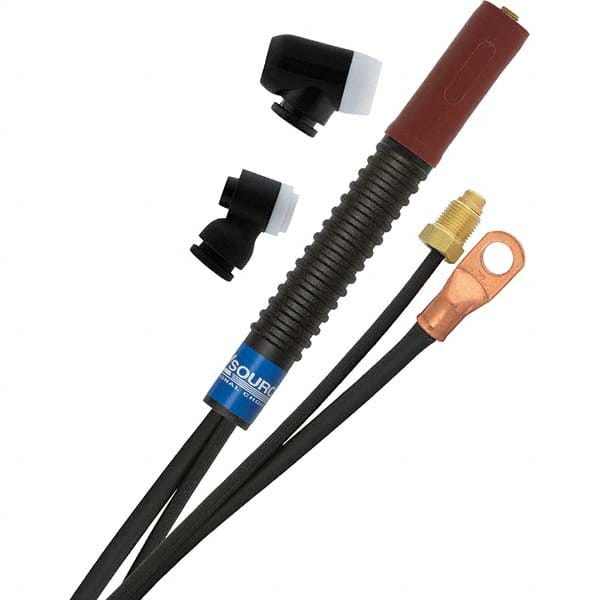 PRO-SOURCE - 150 Amp 25' Rubber Outfit 150M Air Cooled TIG Welding Torch Kit - Caliber Tooling