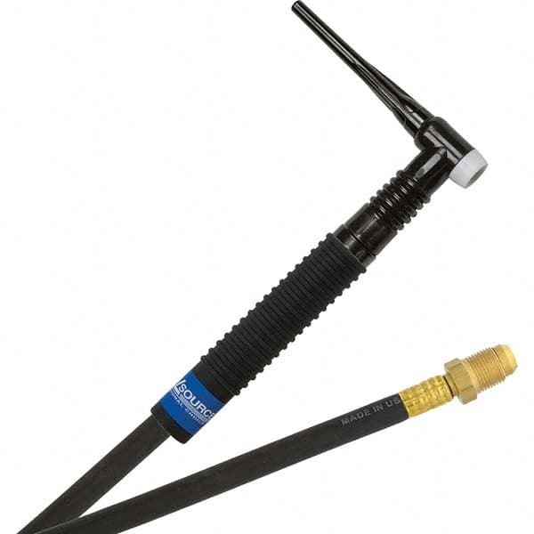 PRO-SOURCE - 200 Amp 12-1/2' Rubber Outfit 26FMT Air Cooled TIG Welding Torch Kit - Caliber Tooling