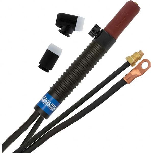 PRO-SOURCE - 200 Amp 12-1/2' Rubber Outfit 200M Air Cooled TIG Welding Torch Kit - Caliber Tooling