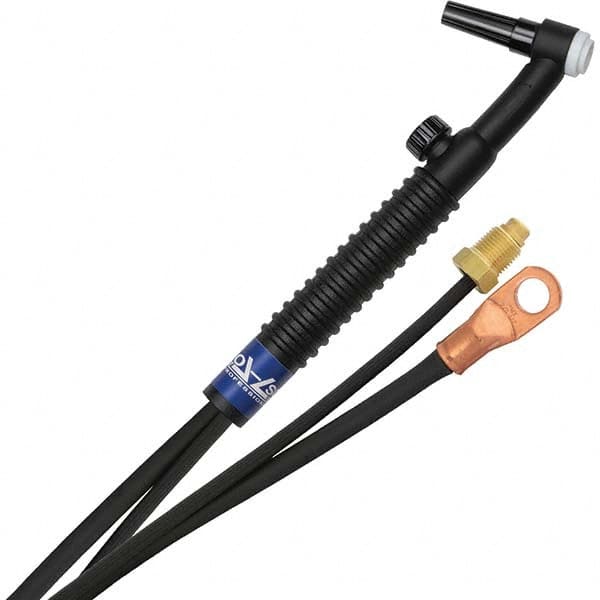 PRO-SOURCE - 125 Amp 12-1/2' Rubber Outfit 9FV Air Cooled TIG Welding Torch Kit - Caliber Tooling