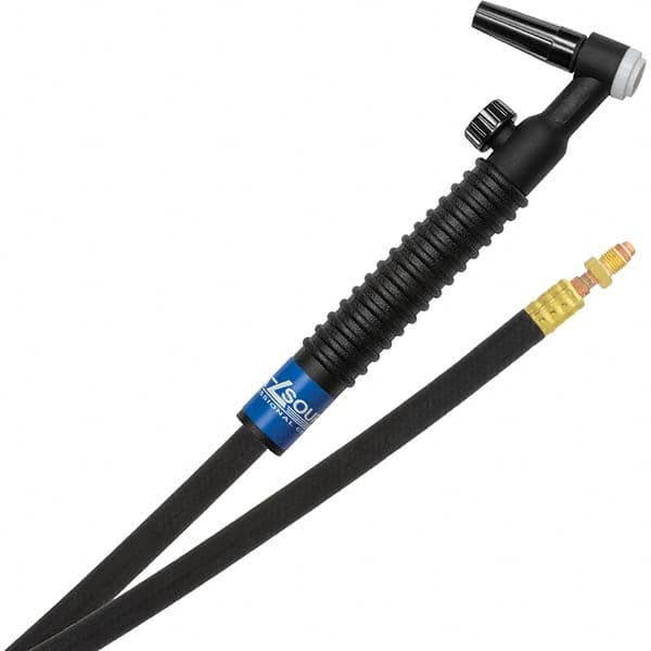 PRO-SOURCE - 125 Amp 12-1/2' Rubber Outfit 9V Air Cooled TIG Welding Torch Kit - Caliber Tooling