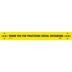 NMC - "Thank You for Practicting Social Distancing" Adhesive-Backed Floor Sign - Caliber Tooling