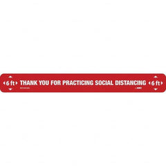 NMC - "Thank You for Practicting Social Distancing" Adhesive-Backed Floor Sign - Caliber Tooling