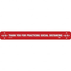 NMC - "Thank You for Practicting Social Distancing" Adhesive-Backed Floor Sign - Caliber Tooling