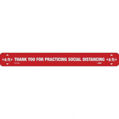 NMC - "Thank You for Practicting Social Distancing" Adhesive-Backed Floor Sign - Caliber Tooling