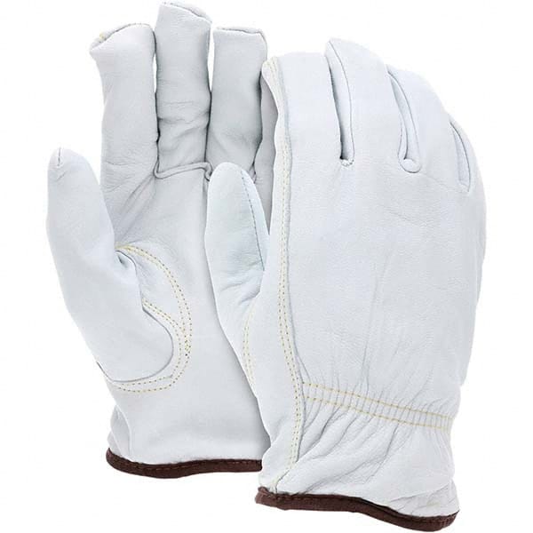 MCR Safety - Size L, ANSI Cut Lvl A4, Puncture Lvl 3, Abrasion Lvl 4, Uncoated Cut & Puncture Resistant Gloves - Caliber Tooling