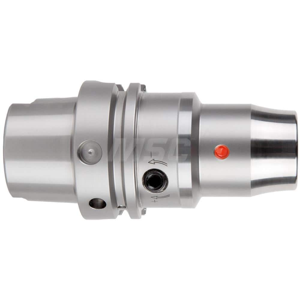 Hydraulic Tool Chuck: HSK63A, HSK63A, Taper Shank, 6 mm Hole 80 mm Projection, 26 mm Nose Dia, 37 mm Clamp Depth, 25,000 RPM, Through Coolant