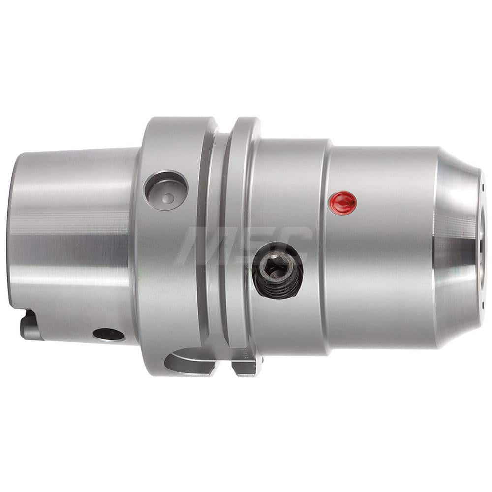 Hydraulic Tool Chuck: HSK63A, HSK63A, Taper Shank, 32 mm Hole 105 mm Projection, 54 mm Nose Dia, 61 mm Clamp Depth, 25,000 RPM, Through Coolant