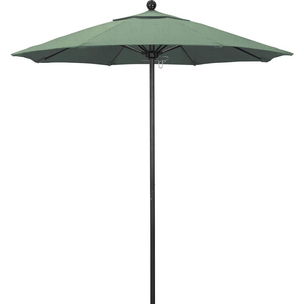 Patio Umbrellas; Diameter (Feet): 7.5; Height (Feet): 8.000; Fabric Color: Spa; Base Included: No; Canopy Fabric: Pacifica; Fade Resistant: Yes; Additional Information: Push Lift; Frame Material: Aluminum