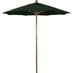 Patio Umbrellas; Diameter (Feet): 7.5; Height (Feet): 8.000; Fabric Color: Hunter Green; Base Included: No; Canopy Fabric: Pacifica; Fade Resistant: Yes; Additional Information: Push Lift; Frame Material: Aluminum