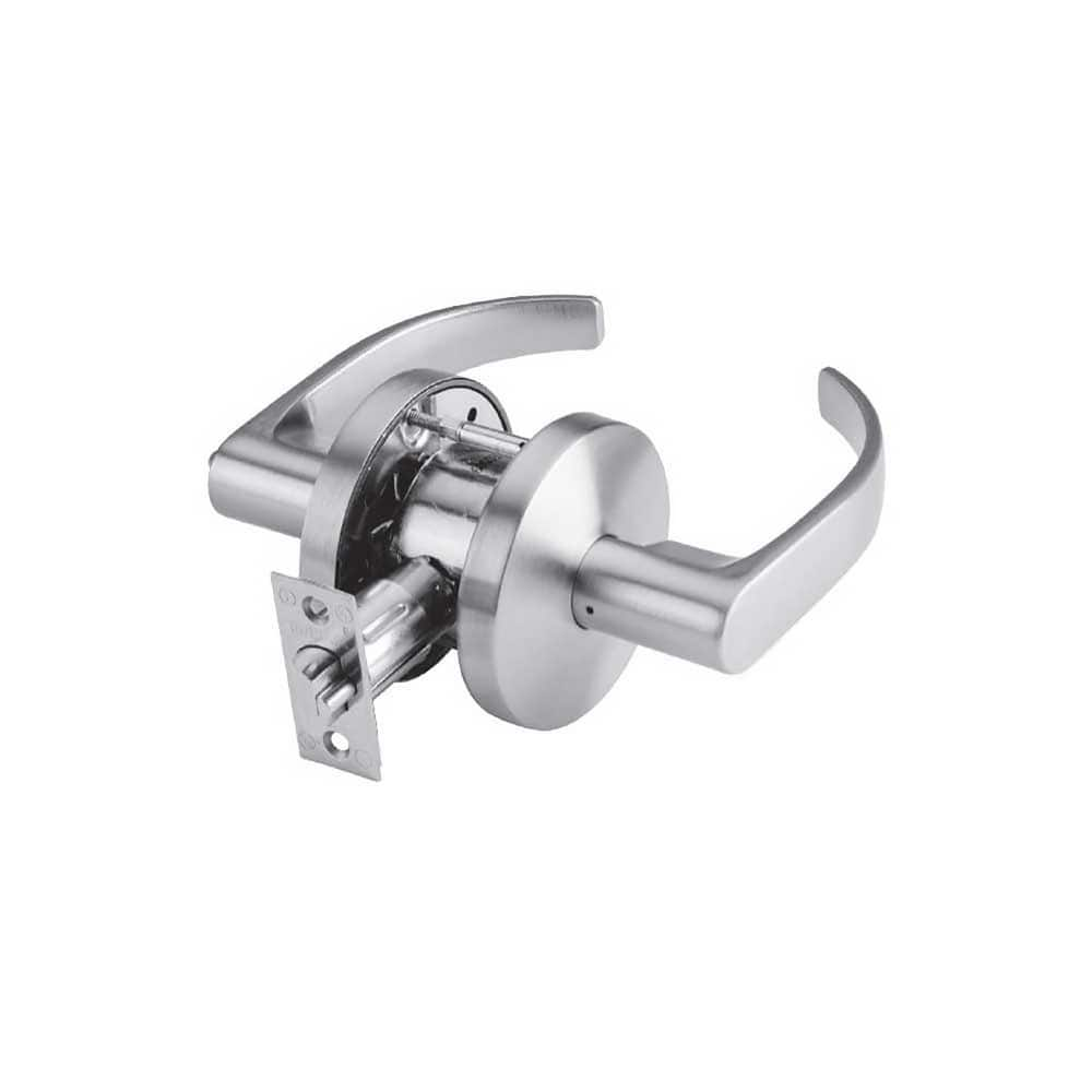 Lever Locksets; Type: Passage/Closet; Key Type: Keyless; Strike Type: ANSI 4-7/8; Finish/Coating: Satin Chrome; Material: Steel; Material: Steel; Door Thickness: 1-3/8 ™1-3/4; Backset: 2.75; Lockset Grade: Grade 2; Cylinder Type: None; Minimum Order Quant