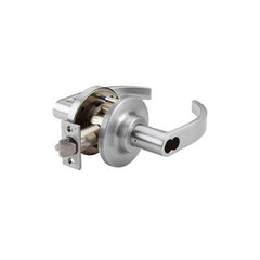 Lever Locksets; Type: Entry; Key Type: Keyed Different; Strike Type: ANSI 4-7/8; Finish/Coating: Satin Chrome; Material: Steel; Material: Steel; Door Thickness: 1-3/4″ ™2-1/4″ ™; Backset: 2.75; Lockset Grade: Grade 1; Cylinder Type: Schlage LFIC Less Core