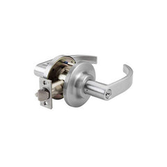 Lever Locksets; Type: Entry; Key Type: Keyed Different; Strike Type: ANSI 4-7/8; Finish/Coating: Satin Chrome; Material: Steel; Material: Steel; Door Thickness: 1-3/4″ ™2-1/4″ ™; Backset: 2.75; Lockset Grade: Grade 1; Cylinder Type: Conventional; Minimum