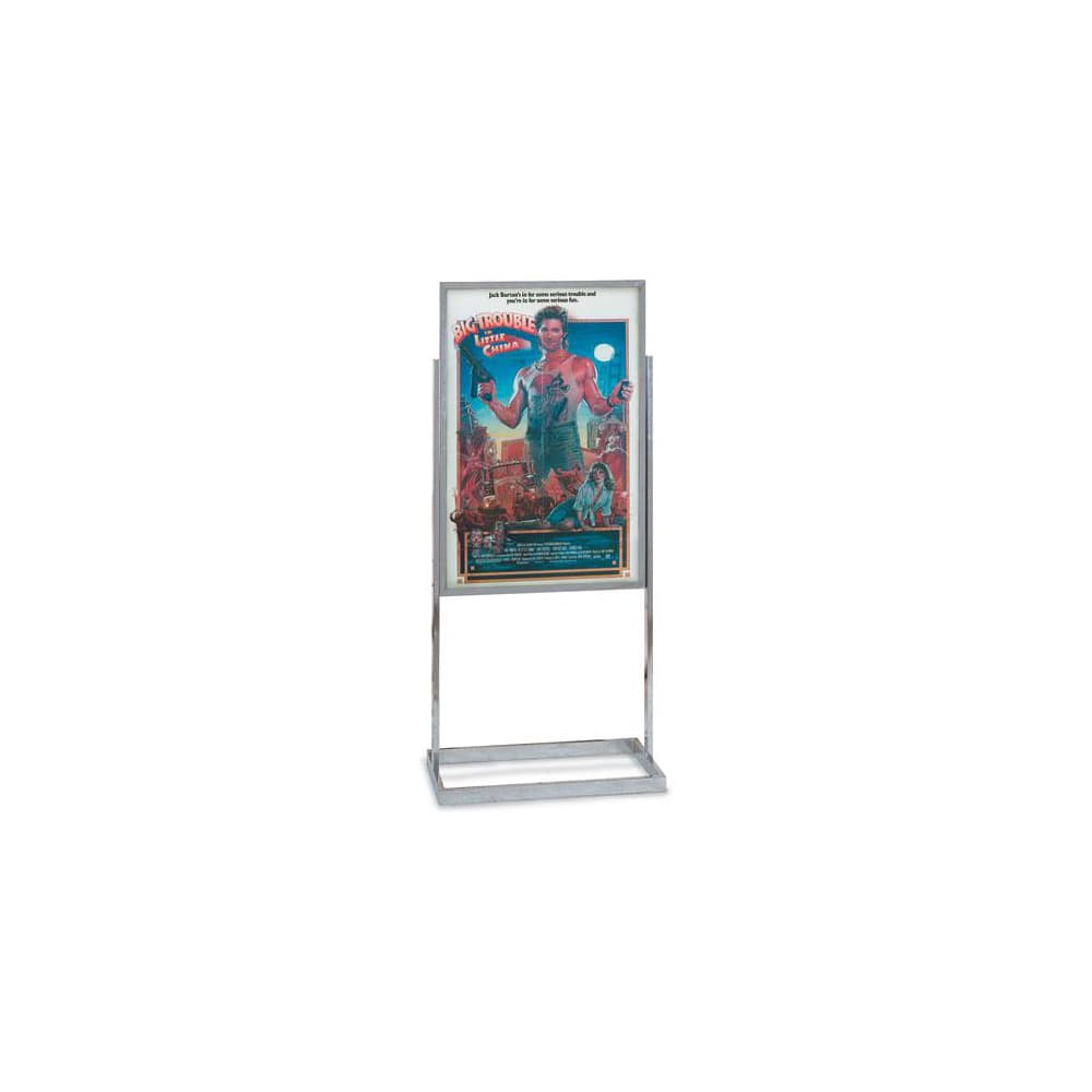 Sign Holders & Frames; Product Type: Sign Frame; Material: Aluminum; Color: Chrome; Indoor/Outdoor: Indoor; Mount Type: Free Standing; Sign Holder Height (Decimal Inch): 53.5; Sign Holder Width (Inch): 24; Signs Held: 1; Sign Holder Width: 24; Sign Holder