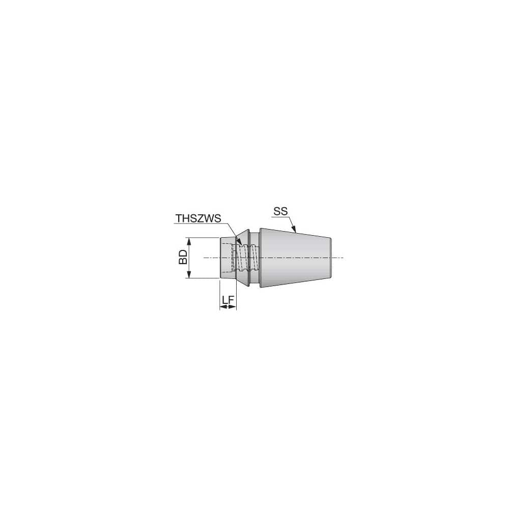 Modular Tool Holding System Adapter: S04 Modular Connection, ER11 Taper 5.8″ Body Dia, 17″ OAL