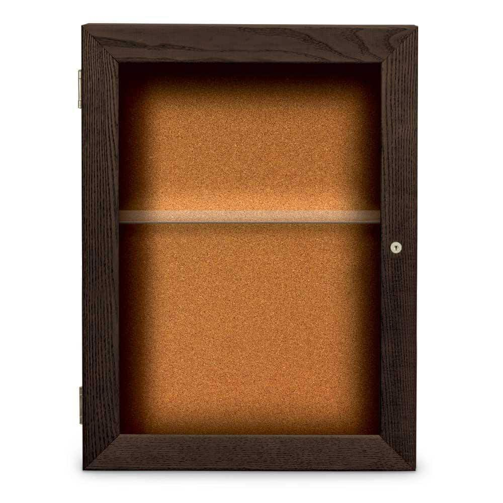 Cork Bulletin Boards; Bulletin Board Type: Enclosed Cork Bulletin Boards; Board Color: Natural Cork; Material: Recycled Plastic; Cork Over Fiberboard; Width (Inch): 18; Overall Height: 24; Overall Thickness: 5.5; Frame Material: Recycled Plastic; Overall