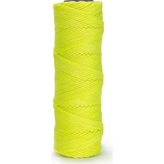 Twine; Type: Mason Line; Material: Nylon; Twine Construction: Braided; Color: Yellow; Overall Diameter: 0.060; Breaking Strength (Lb.): 170.000; Twine Size: #18; Length (Feet): 1000.00; Twine Size: #18; Diameter (Decimal Inch): 0.060; Color: Yellow; Overa