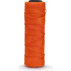 Twine; Type: Mason Line; Material: Nylon; Twine Construction: Twisted; Color: Orange; Overall Diameter: 0.052; Breaking Strength (Lb.): 120.000; Twine Size: #15; Length (Feet): 1000.00; Twine Size: #15; Diameter (Decimal Inch): 0.052; Color: Orange; Overa