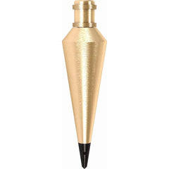 Plumb Bobs; Weight (oz.): 8.00; Bob Type: Plumb Bob; Material: Brass; Replaceable Tip: Yes; Body Shape: Round; Point Or Tip Material: Steel; Overall Height: 1.3750 in; Length (mm): 6.75; Length (Inch): 6.75; Overall Length: 6.75; Body Material: Brass; Wei