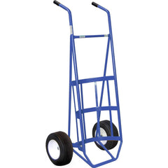 Landscape & Rock Utility Cart: 24″ OAL, 35″ OAW, 72″ OAH, Steel, Blue Permanent Wheels