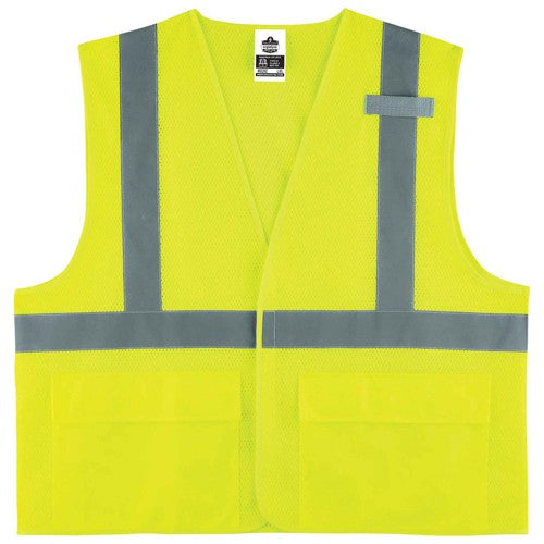 8220HL L/ XL Lime Standard Mesh Vest Type R Class 2 - Caliber Tooling