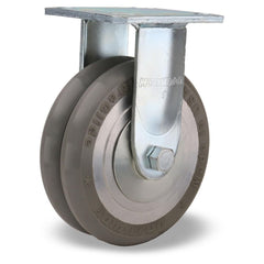 Swivel Top Plate Caster: Polyurethane on Aluminum, 8″ Wheel Dia, 2″ Wheel Width, 1,500 lb Capacity, 9-1/2″ OAH 4.5″ Plate Length, 4″ Plate Width, Non-Marking