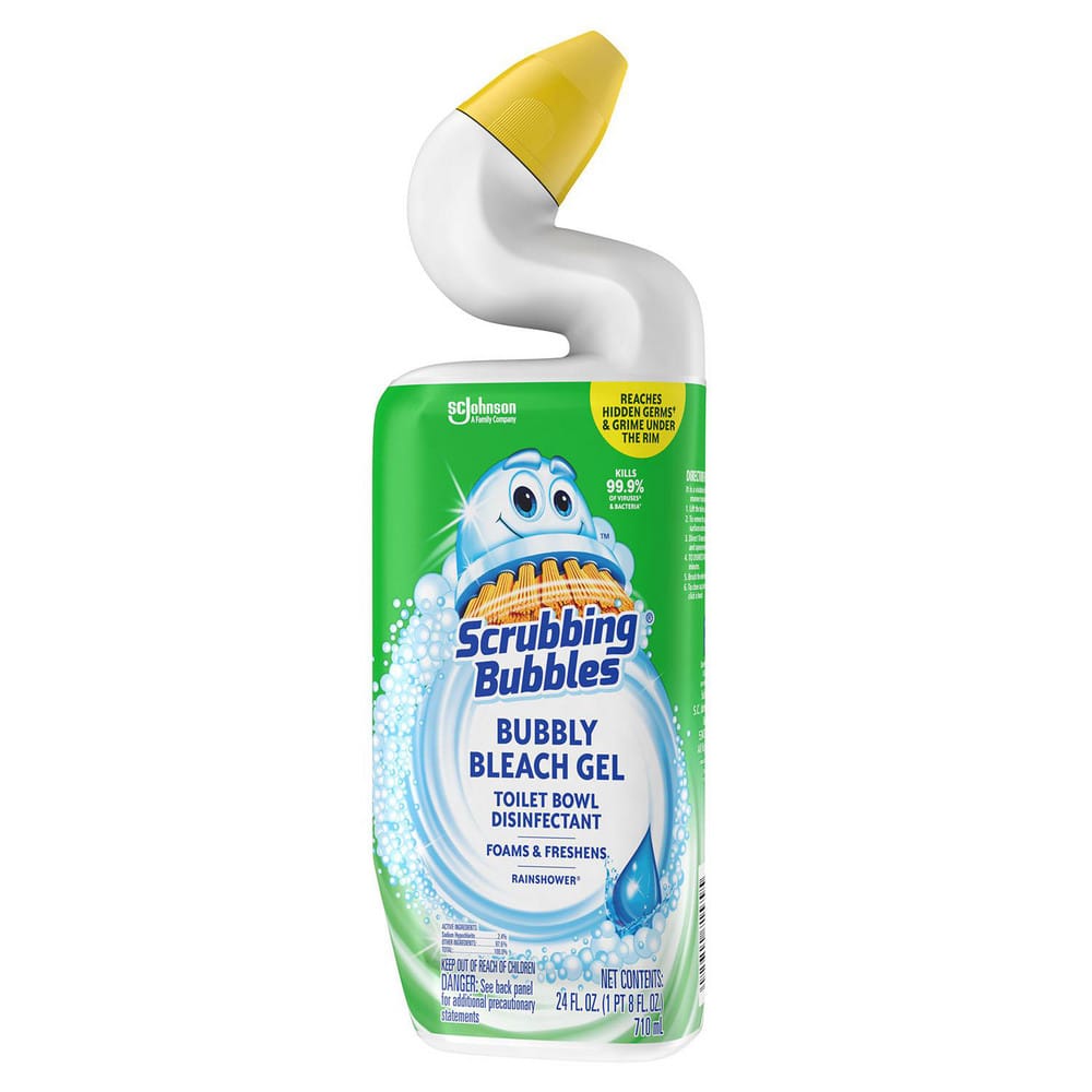 Scrubbing Bubbles ™ Bubbly Bleach Gel Toilet Bowl Disinfectant is a powerful bleach foam that freshens as it cleans