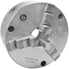 Self-Centering Manual Lathe Chuck: 3-Jaw,  3″ Dia Hard & Solid Jaws, Front Mount, 6,000 Max RPM