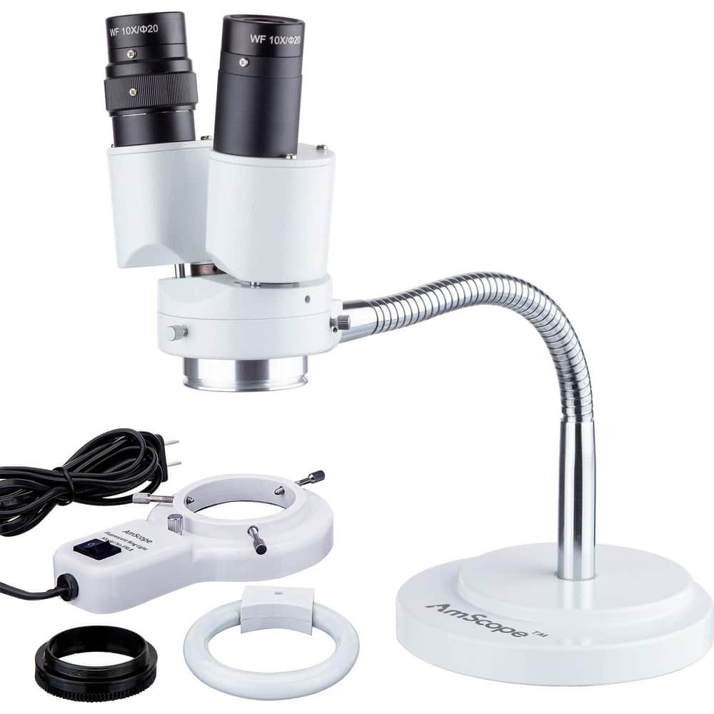 Microscopes; Microscope Type: Stereo; Eyepiece Type: Binocular; Image Direction: Upright; Eyepiece Magnification: 10x; Maximum Magnification: 8x