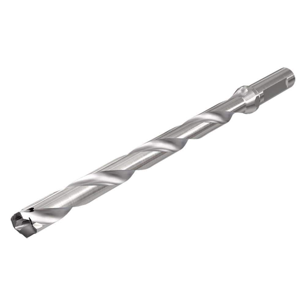 Replaceable Tip Drill: 32 to 32.9 mm Drill Dia, 389.8 mm Max Depth, 32 mm Straight-Cylindrical Shank Uses ICP Inserts, 516.5 mm OAL, Through Coolant