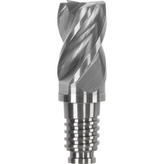 Corner Radius & Corner Chamfer End Mill Heads; Connection Type: Duo-Lock 16; Centercutting: Yes; Flute Type: Helical; Series: Haimer Mill Power Series; Number Of Flutes: 4; Overall Length: 1.26