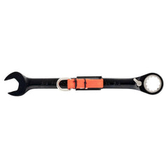 Combination Wrench: 0.75'' Head Size, 15 ° Offset 9.75'' OAL, Steel, Black Chrome-Plated