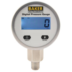 Pressure Gauges; Gauge Type: Digital Pressure Gauge; Scale Type: Single; Dial Type: Digital; Thread Type: 1/4″ MNPT; Bourdon Tube Material: Stainless Steel; Mount Type: Bottom; Wetted Parts Material: Stainless Steel; Minimum Hg: 0; Maximum Hg: 0; Liquid F