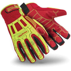 HexArmor - Work & General Purpose Gloves Material Type: Leather or Synthetic Leather Men's Size: Large - Caliber Tooling