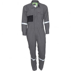 MCR Safety - Size 56 Long Gray ASTM F1506 8.9 Cal/Cm2 CAT2 NFPA 2112 UL Certified NFPA 70E Flame Resistant/Retardant Coveralls - Caliber Tooling