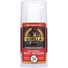 Threadlocker: Red, Gel 35 mL, Pump Bottle High Strength, 300 ° F Max, Series AT105GEL