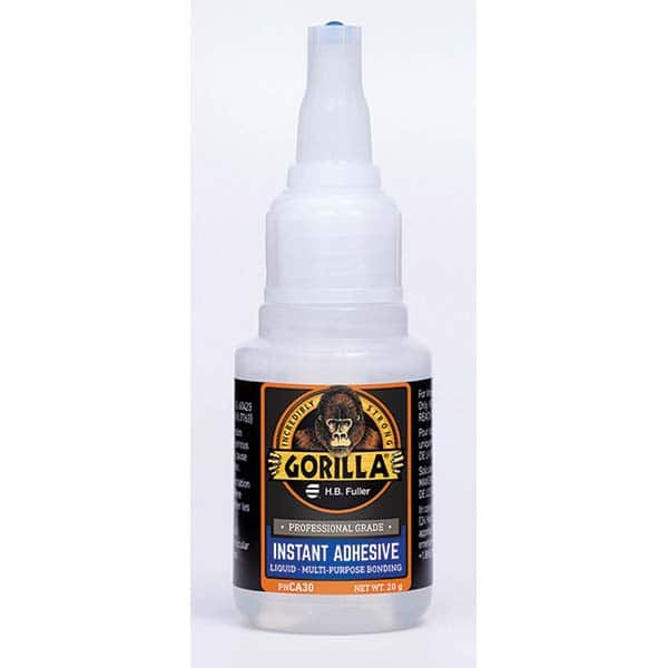 GorillaPro - 20 g Squeeze Bottle Clear Instant Adhesive - Caliber Tooling