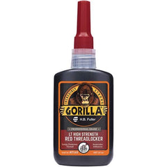 GorillaPro - 50 mL Bottle, Red, High Strength Threadlocker - Caliber Tooling