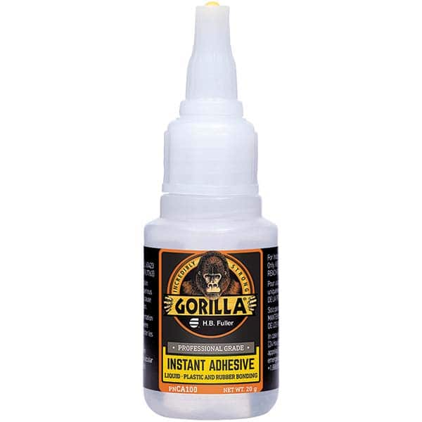 GorillaPro - 20 g Squeeze Bottle Clear Instant Adhesive - Caliber Tooling